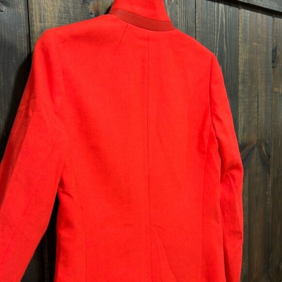 J. Crew Regent Blazer Orange Red 4 Wool Contemporary Office Professional - Picture 9 of 15